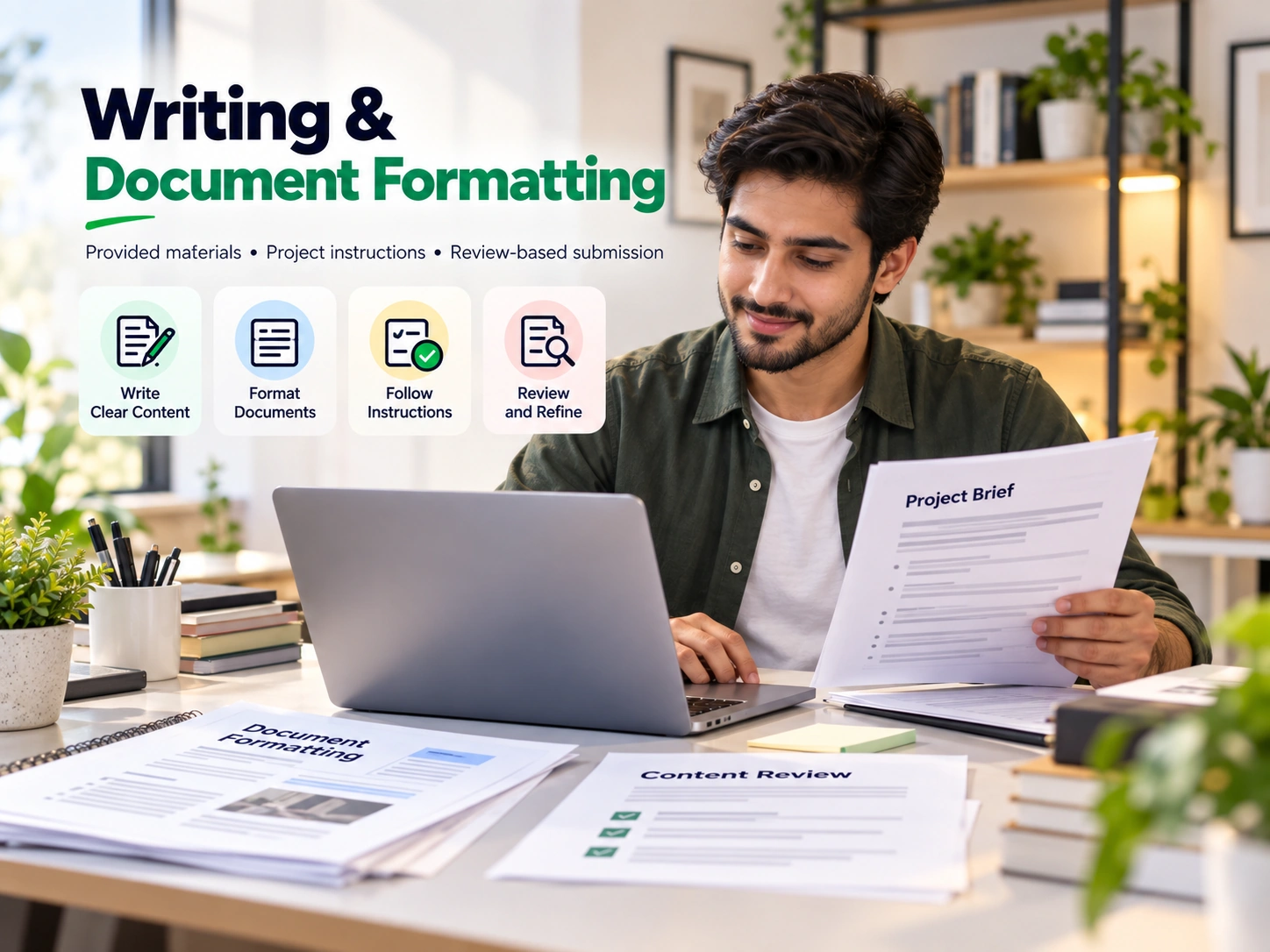 Writing and document formatting task